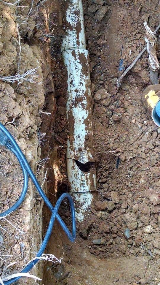 DLC Septic Systems - broken drain pipe repair